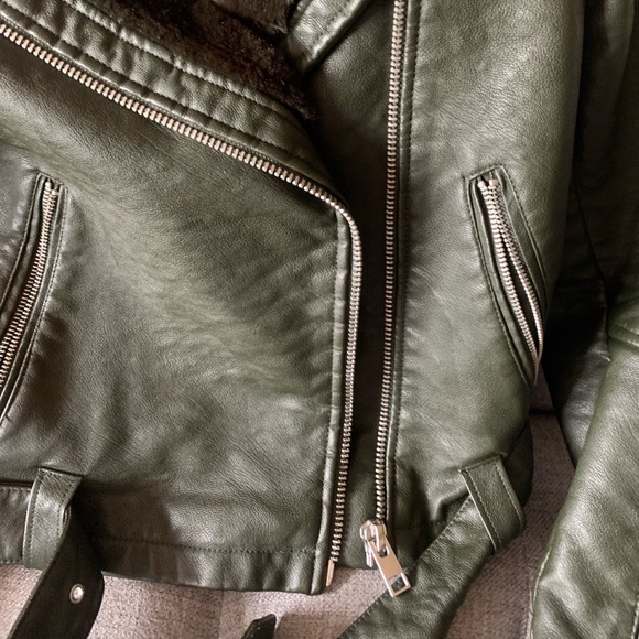 Faux Fur Moto Jacket - Picture 6 of 16